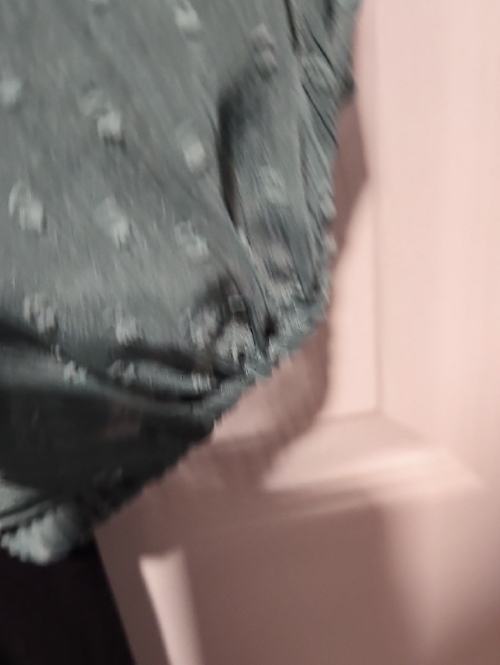 American Eagle Outfitters Dusty Teal Smocked Peplum Blouse - Picture 5 of 5